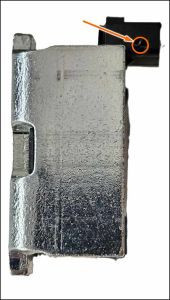 Bohrposition Steckergehäuse Shift by Wire Modul.