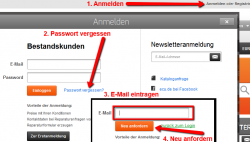 Passwort anfordern