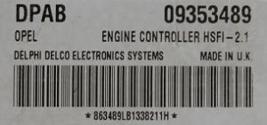 GM Delphi/Delco Teilenummer