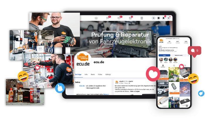 Die Social Media-Kanäle von ecu.de: Schnell, aktuell, echter Austausch
